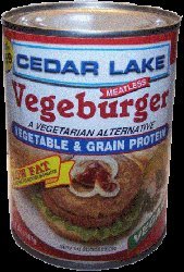 Cedar Lake Vegeburger, 20 oz. cans (Case of 12) - Vegan)
