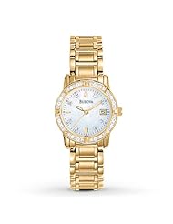 Bulova Womens 98R165 Diamond Case Watch