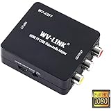 WV-LINK 1080P HDMI to AV 3RCA CVBS Composite Video Audio Adapter Supporting PAL/NTSC for PC Laptop Xbox PS4 PS3 TV STB VHS VCR Camera DVD