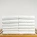 Luxury Hotel & Spa Towel 100% Genuine Turkish Cotton Wash Cloths - White - Checkered - Set of 12