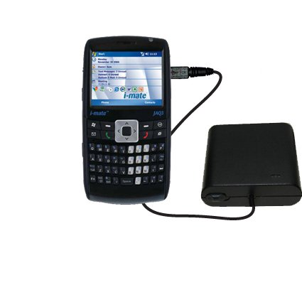 Emergency AA Battery Charge Extender for the i-Mate JAQ3 - Gomadic Brand w/ TipExchange Technology