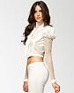 Cropped Puff Sleeve Jacket Product Image
