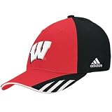 adidas Wisconsin Badgers Two-tone Sideline Stretch Hat
