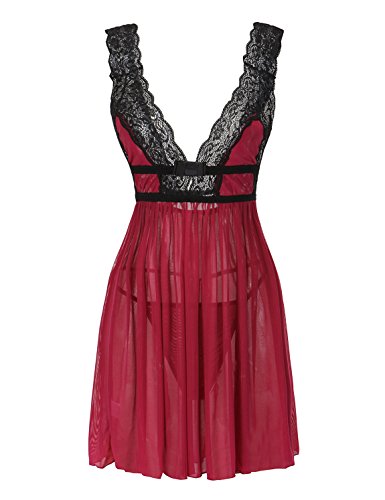 Villydan Women's Sexy Lingerie Sleepwear One Size