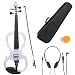 Cecilio 4/4 CEVN-1W Solid Wood Electric/Silent Violin with Ebony Fittings in Style 1 - Full Size - P