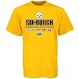Pittsburgh Steelers Super Bowl XLIII Champions Six-Burgh Gold T-shirt