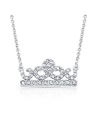 Victoria Kay 1/3ct White Diamond Crown Necklace in Sterling Silver, 18"