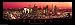 Dallas-Pink Sunset by Jerry Driendl. ART PRINT ON CANVAS with 1 1/2 inch deep bars. 33.48 inches width by 8.03 inches height. Highest Quality Art Poster Print
