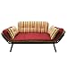 Mali Flex Futon- Khaki/ Red Stripe