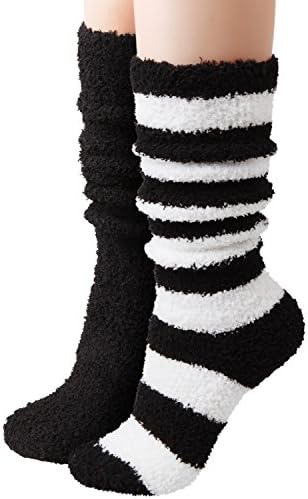 Haslra Premium Soft Warm Microfiber Fuzzy Socks 3-6 Pairs
