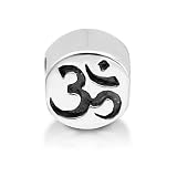 Chuvora Sterling Silver Yoga Om Symbol Bead Charm Fits Pandora Bracelet