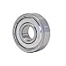 VXB 608 ZZ Skateboard Bearings, Double Shielded, Silver (Pack of 8)