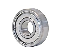 VXB 608 ZZ Skateboard Bearings, Double Shielded, Silver (Pack of 8)

