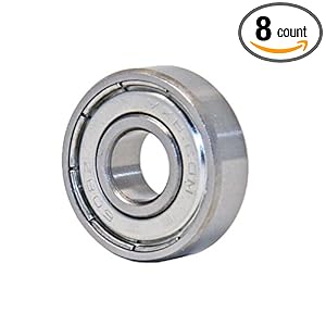 8 Skateboard Bearings 608Z Shielded