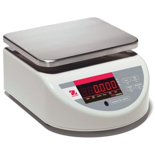 Ohaus BW6US Compact Digital Bench & Counter Scale w/ Rechargeable Battery, Capacity 15 lb x 0.005 lb, 7 x 9 in. Platter, Legal for Trade, Single Front Display
