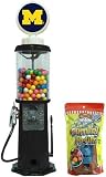 Michigan Wolverines Black Retro Gas Pump Gumball Machine