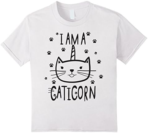 Kids I AM A CATICORN TSHIRT GIFT 8 White