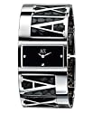 A|X Armani Exchange Women's Stainless Steel & Python-Stamped Leather Bracelet Watch AX4018