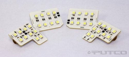 Putco Pure LED Interior Dome Light KitVehicle SpecificGMCSierra2007 to 2008(NewBody) CrewCab