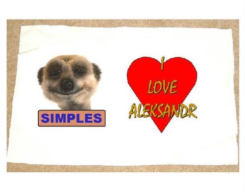 QUIPS AND QUOTES PILLOW CASE (MEERKAT SIMPLES) colour WHITE