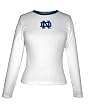 5th & Ocean Notre Dame Women's White Long Sleeve Thermal Tee