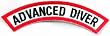 Advanced Diver Chevron Patch Embroidered Iron On Scuba Diving Emblem Souvenir