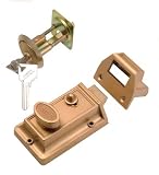 UPC 078555011055 product image for Belwith Products 1105 Brass Night Latch With 5-Pin Tumbler Locking Cylinder - Qu | upcitemdb.com