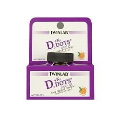 Twinlab Vitamin D3 1000 + K2 Dots, 60 Tablets