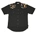 Living Dead Souls ROCK TATTOO ART Mens Button-Up Shirt in Black with Choice of Accent Fabrics