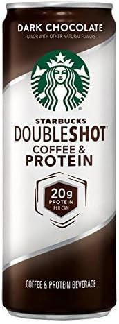 6 Pack - Starbucks Doubleshot Coffee and Protein - Dark Chocolate - 12oz + Energy Drink Outlet Sticker by Strabucks