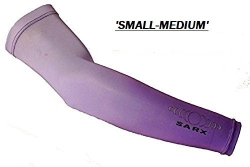 Sarx UPF50+ Sun Protection Arm Sleeves (Small/Medium) (Pair-2 sleeves) (PurpleFade)