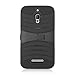 ALCATEL ONE TOUCH FIERCE BLACK WAVE ARMOR HYBRID DISPLAY STAND COVER HARD GEL PROTECTOR CASE + CAR CHARGER from PREFERRED FASHION NETWORK