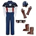 Search : Disney Store Captain America Costume for Boys - Medium 7 / 8