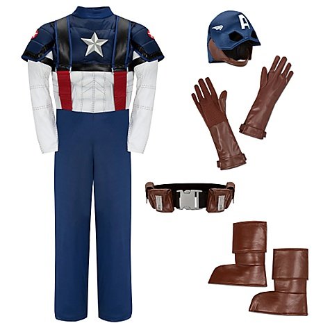  Disney Store Captain America Costume for Boys - Medium 7 / 8