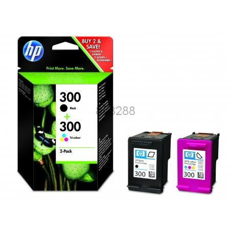 HP 300 Original Black & Colour Ink Cartridge Combo Pack