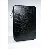 Black Croc Laptop Sleeve Size: 15