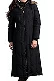 Anne Klein Women's Long Down Piped Coat