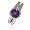 3.00cttw Natural White Round Diamonds (SI-Clarity, GH-Color) and Amethyst Ring in 14K White Gold.size 4.5