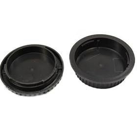 3 Pcs Rear Lens Cover + Camera Body Cap for Canon EOS Dslr
