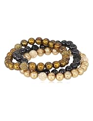 Honora "Pop Star" Freshwater Cultured Pearl and Crystal 7.5" Stretch Bracelet