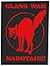 Class War Back Patch - Anti Media Authority Establishment Corporation Social Political Activism Anarchism Anarchy Government Anarcho ALF Punk Earth Human Rights Welfare Animal Liberation ALF Testing