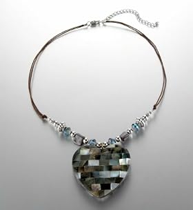 Shell Heart Pendant Necklace