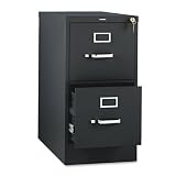 HON 312PP 310 Series 26-1/2-Inch 2-Drawer Full-Suspension Letter File, Black