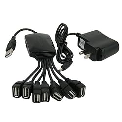 HDE&reg; 7 Port USB Squid Hub