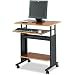 Safco 1925CY 28" Wide Adjustable Height Workstation, 19-3/4d x 29-33h, Cherry Laminate