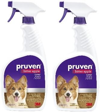 Pruven P-BAS-24 Bitter Apple Spray with Trigger Spray, 24 Fluid Ounce (Pack of 2)
