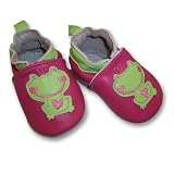 Infant Toddler Girl's Pink and Green Frog Slipper