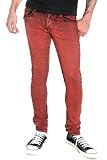 Social Collision Dark Red Double Dye Stinger Fit Jeans