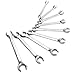 Sunex 9809 SAE and Metric Flare Nut Wrench Set, Fully Polished, 1/2-Inch - 9/16-Inch, 9-Piece