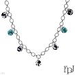 FPJ Dazzling Necklace in Three tone Enamel and 925 Sterling silver. Total item weight 82.1g Length 19in